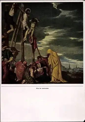 Sammelbild Die Malerei des Barock, Paolo Veronese, Kreuzigung