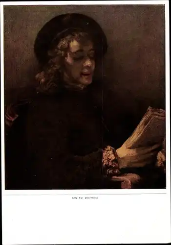 Sammelbild Die Malerei des Barock, Rembrandt, Des Künstlers Sohn Titus