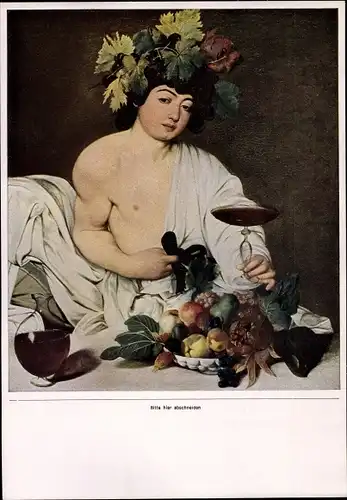 Sammelbild Die Malerei des Barock, Michelangelo Caravaggio, Bacchus
