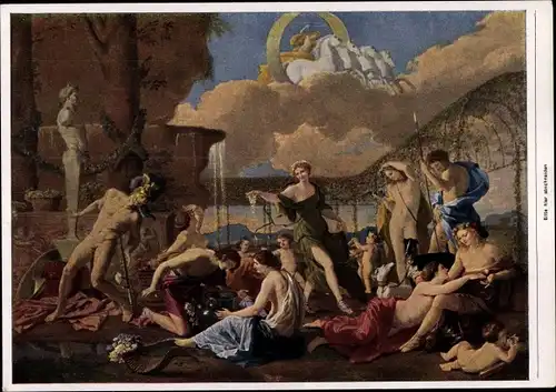 Sammelbild Die Malerei des Barock, Nicolas Poussin, Das Reich der Flora
