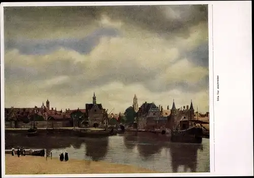 Sammelbild Die Malerei des Barock, Jan Vermeer, Ansicht von Delft