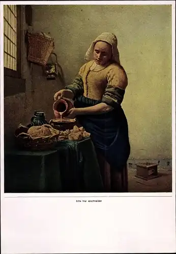 Sammelbild Die Malerei des Barock, Jan Vermeer, Küchenmagd