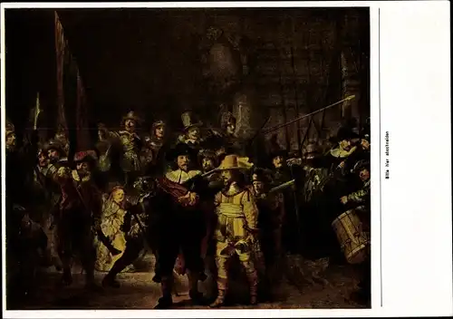 Sammelbild Die Malerei des Barock, Rembrandt, Die Nachtwächter