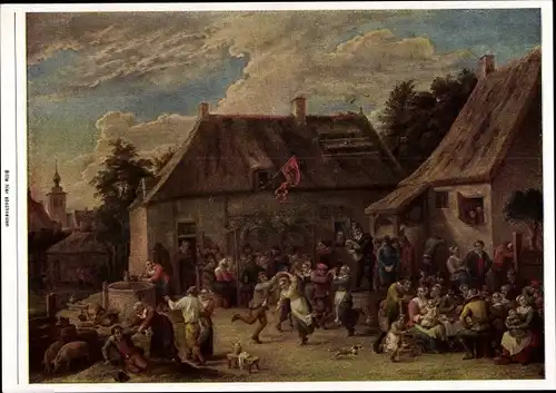 Sammelbild Die Malerei des Barock, David Teniers d. J., Bauernkirmes