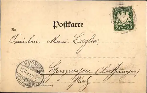 Ak Zweibrücken in der Pfalz, Herzogsplatz