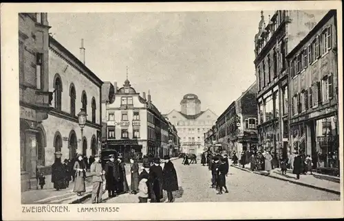 Ak Zweibrücken in der Pfalz, Lammstraße