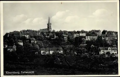 Ak Spiesen Elversberg Saarland, Teilansicht der Ortschaft