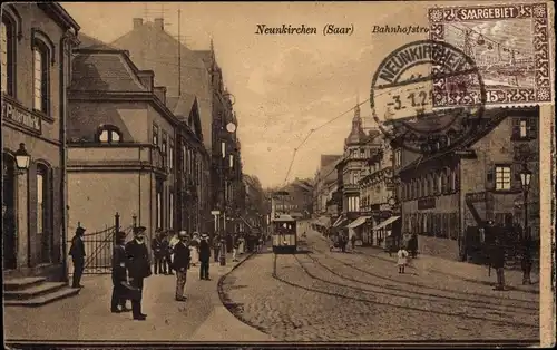 Ak Neunkirchen im Saarland, Bahnhofstraße