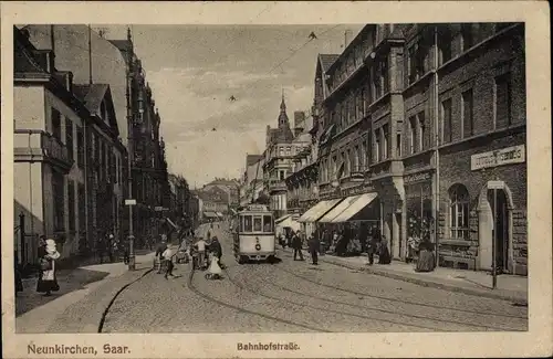 Ak Neunkirchen im Saarland, Bahnhofstraße