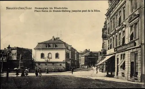 Ak Neunkirchen im Saarland, Stummplatz bis Bliesbrücke