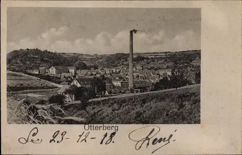 Ak Otterberg in der Pfalz, Blick auf den Ort, Schornstein