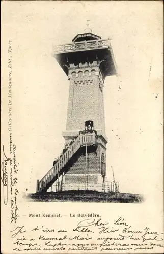 Ak Kemmel Heuvelland Westflandern, Le Belvédère