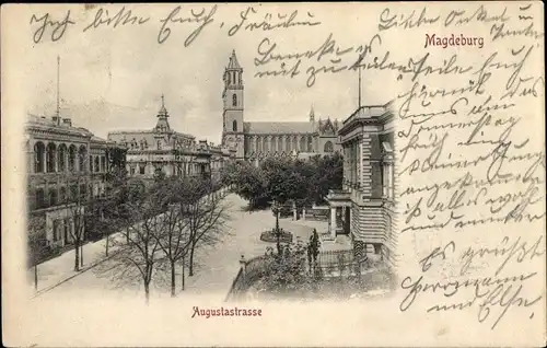 Ak Magdeburg, Augustastraße