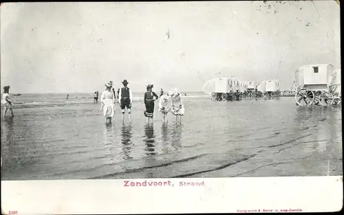 Ak Zandvoort Nordholland Niederlande, Strand