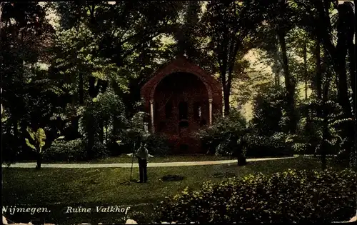 Ak Nijmegen Gelderland, Ruine Valkhof