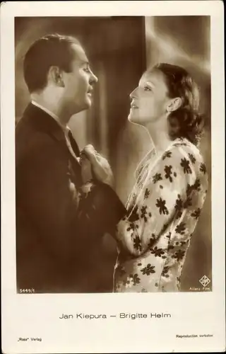 Ak Schauspielerin Brigitte Helm, bekannt aus Metropolis, Jan Kiepura, Die singende Stadt 1930