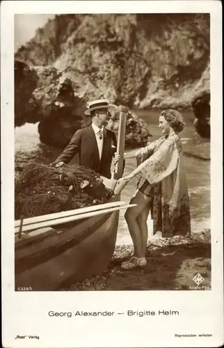 Ak Schauspielerin Brigitte Helm, bekannt aus Metropolis, Georg Alexander, Ein idealer Gatte 1935
