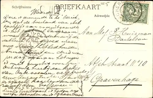 Ak Oud Vossemeer Niederlande, Begraafplaats, Watervloed 12 März 1906