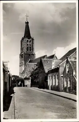 Ak Zuid Beveland Zeeland Niederlande, Kloetinge bij Goes Dorpstraat