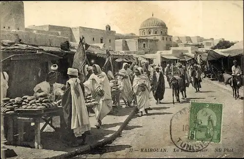 Ak Kairouan Tunesien, La Rue Saussier