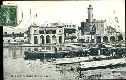 Ak Algier Alger Algerien, Le Palais de l'Amirauté