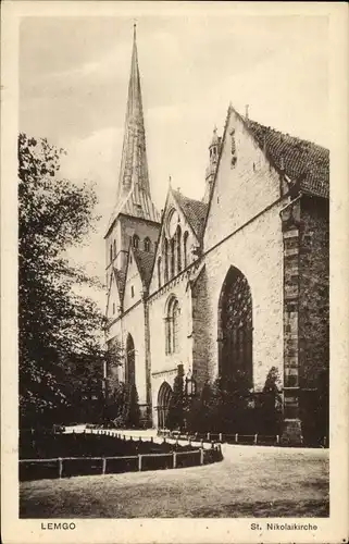 Ak Lemgo in Nordrhein Westfalen, St. Nikolaikirche