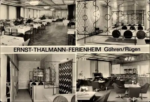 Ak Ostseebad Göhren auf Rügen, Ernst Thälmann-Ferienheim, Restaurant