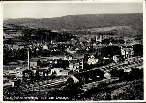 Ak Bad Gandersheim am Harz, Blick vom Lahberge, Panorama, Kirchtürme