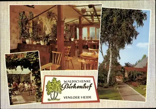 Ak Kaldenkirchen Nettetal am Niederrhein, Waldschenke Birkenhof, Venloer Heide, Terrasse
