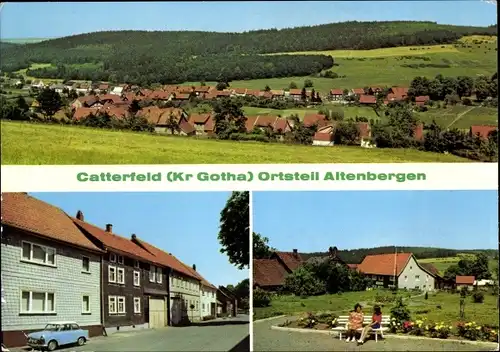 Ak Altenbergen Catterfeld Leinatal in Thüringen, Hauptstraße, Panorama, Anlagen