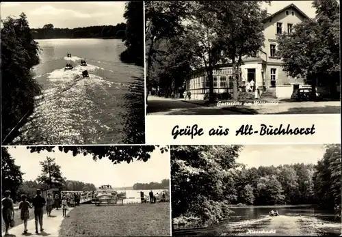 Ak Alt Buchhorst Grünheide in der Mark, Peetzsee, Kiesschacht, Gaststätte