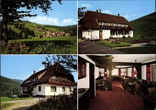 Ak Huzenbach Baiersbronn im Schwarzwald, Haus Lug ins Tal, Inh. Karl Frey