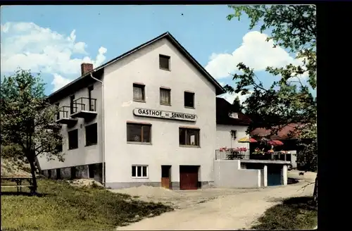 Ak Frankenried Geiersthal im Bayerischen Wald, Gasthaus und Pension Sonnenhof, Außenansicht