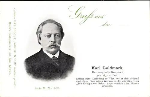 Ak Komponist Karl Goldmark