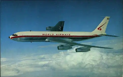 Ak Amerikanisches Passagierflugzeug, A 707 Intercontinental Jetliner, World Airways