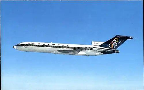 Ak Griechisches Passagierflugzeug, Olympic Airways, Boeing 727 200