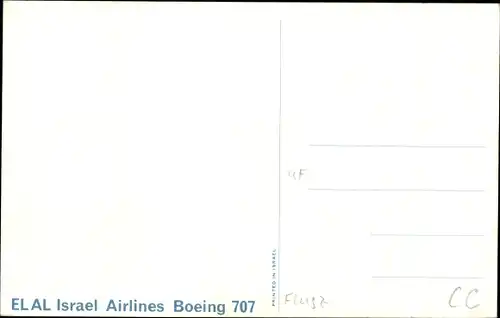 Ak Israel Airlines, Boeing 707, El Al, Passagierflugzeug