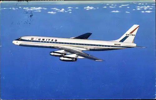 Ak Passagierflugzeug, United Airlines DC-8