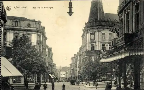 Ak Charleroi Wallonien Hennegau, Rue de la Montagne