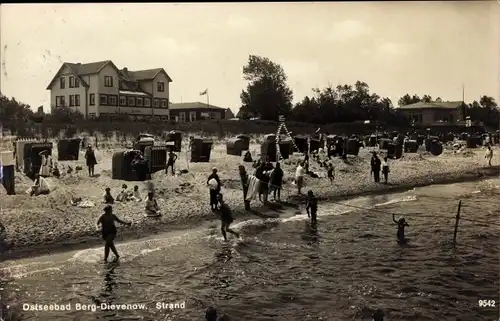 Ak Dziwnów Dievenow in Pommern, Strand