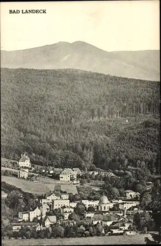 Ak Lądek Zdrój Bad Landeck Schlesien, Gesamtansicht