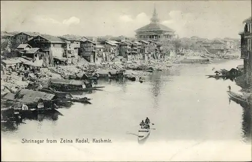 Ak Srinagar Kashmir Indien, from Zeina Kadal