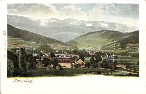 Ak Heřmanice Hermsdorf Reg. Reichenberg, Panorama