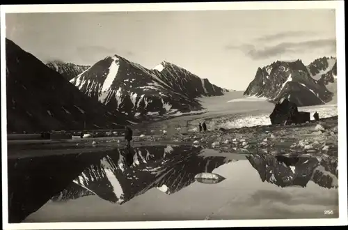 Ak Svalbard Spitsbergen Spitzbergen Norwegen, Magdalenenbucht, Gletschter, Waggonway