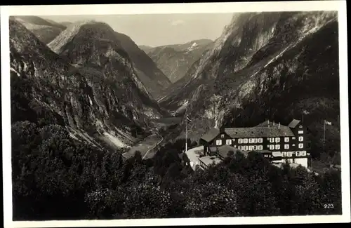 Ak Stalheim Norwegen, Hotel im Nærødal