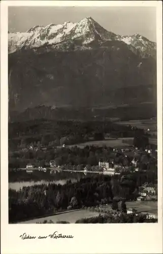 Ak Velden am Wörthersee in Kärnten, Ort mit Umgebung