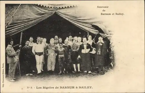 Ak Souvenir de Barnum et Bailey, Les Rigolos