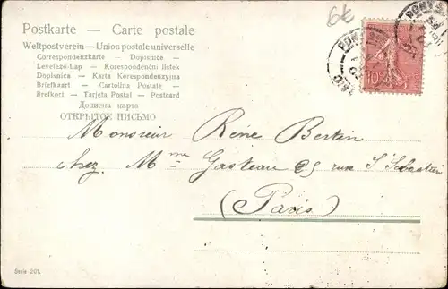 Ak Kind auf dem Nachttopf, Revers, Avers, Kopftuch