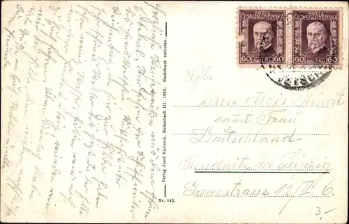 Ak Děčín Tetschen Bodenbach Elbe Region Aussig, Gesamtansicht
