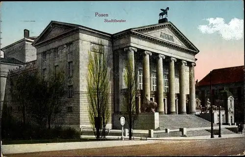 Ak Poznań Posen, Stadttheater, Teatr Wielki, Posener Oper